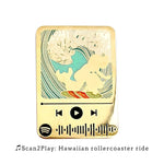 Greek hero Music Code enamel pin, Spotify code scannable