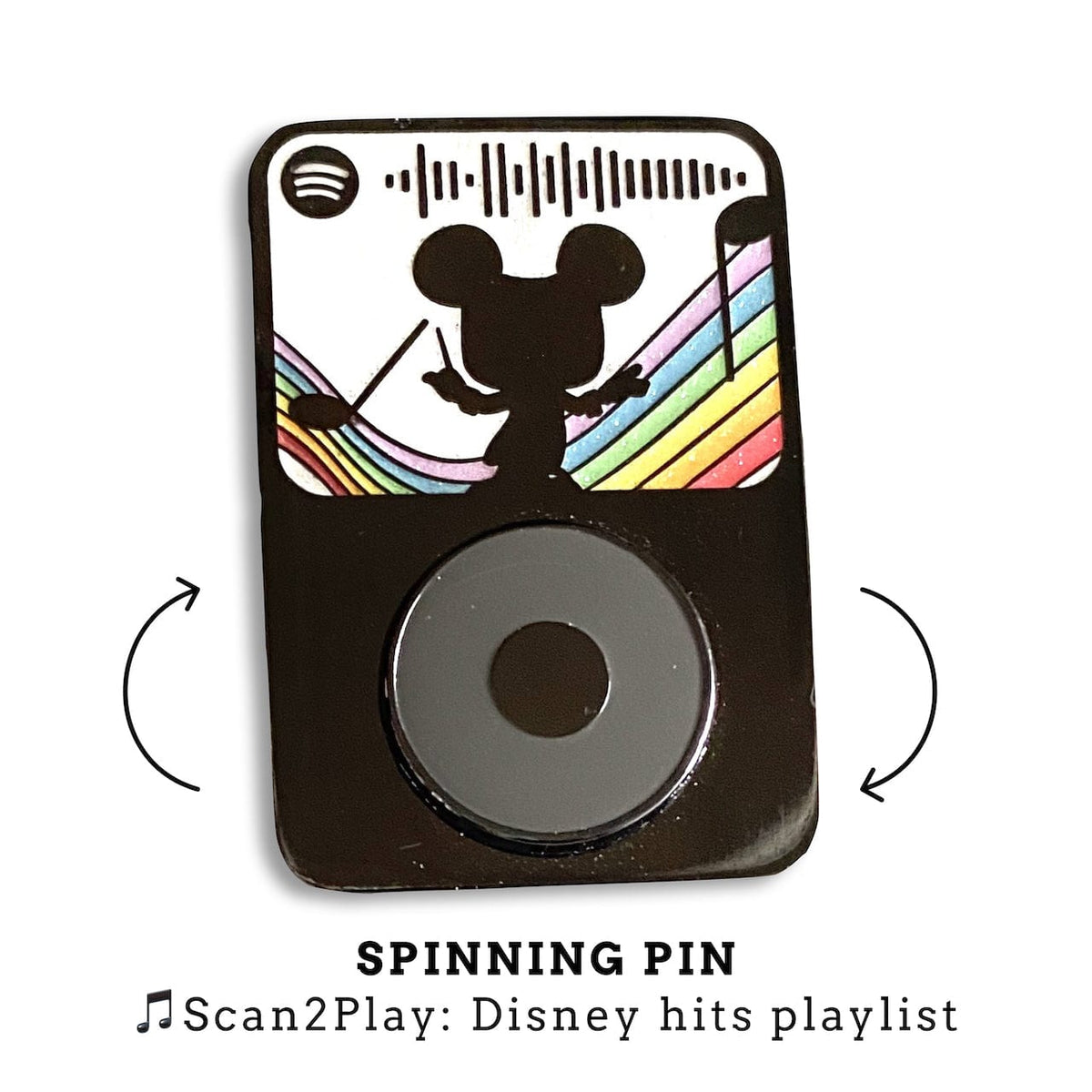 Greek hero Music Code enamel pin, hard enamel