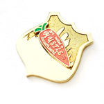 Hustle Sweetheart Spinner enamel pin, gold plating