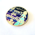 I Won't Go Speechless enamel pin, gold plating