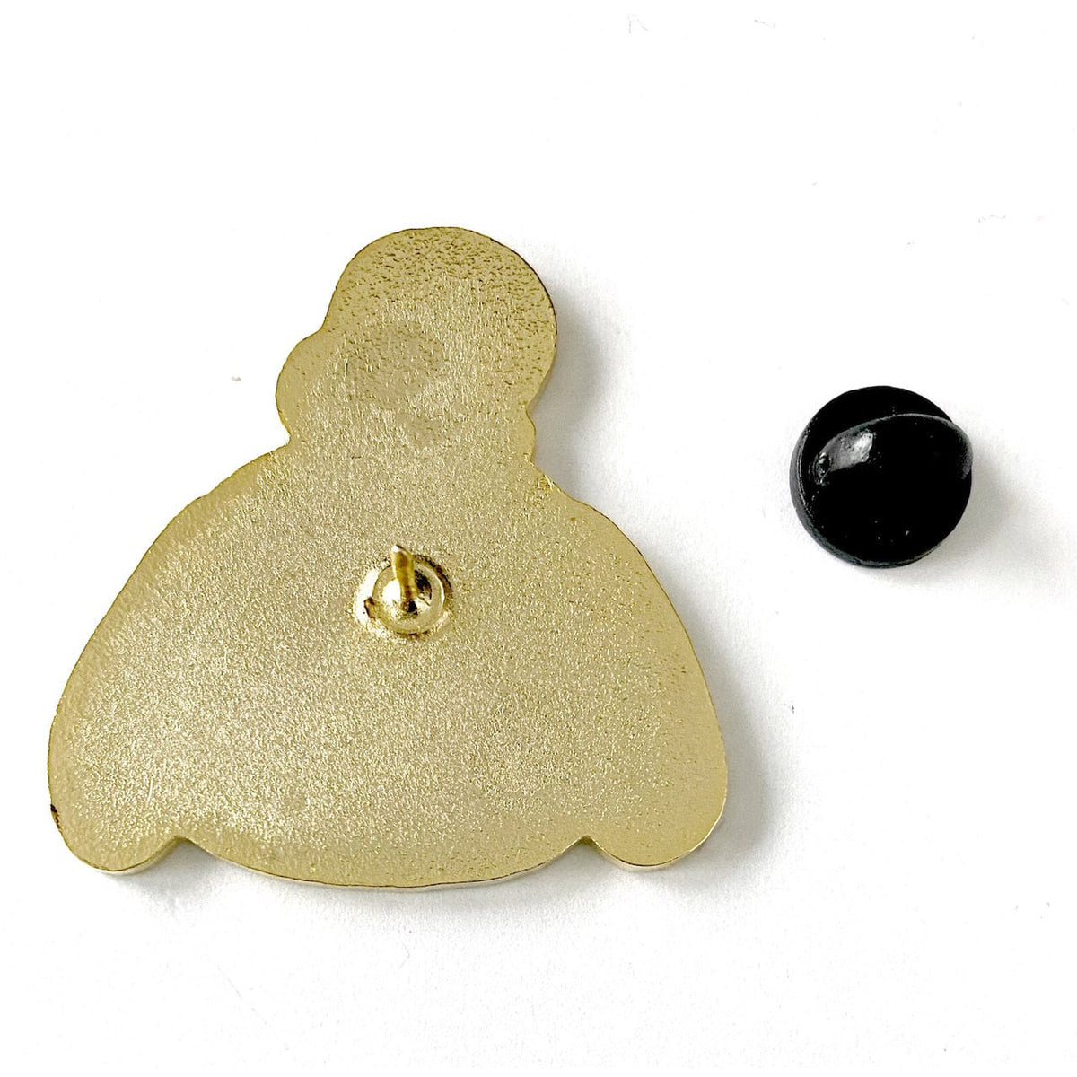 Iso-belle enamel pin, hard enamel