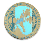 Lost City Princess enamel pin, gold plating