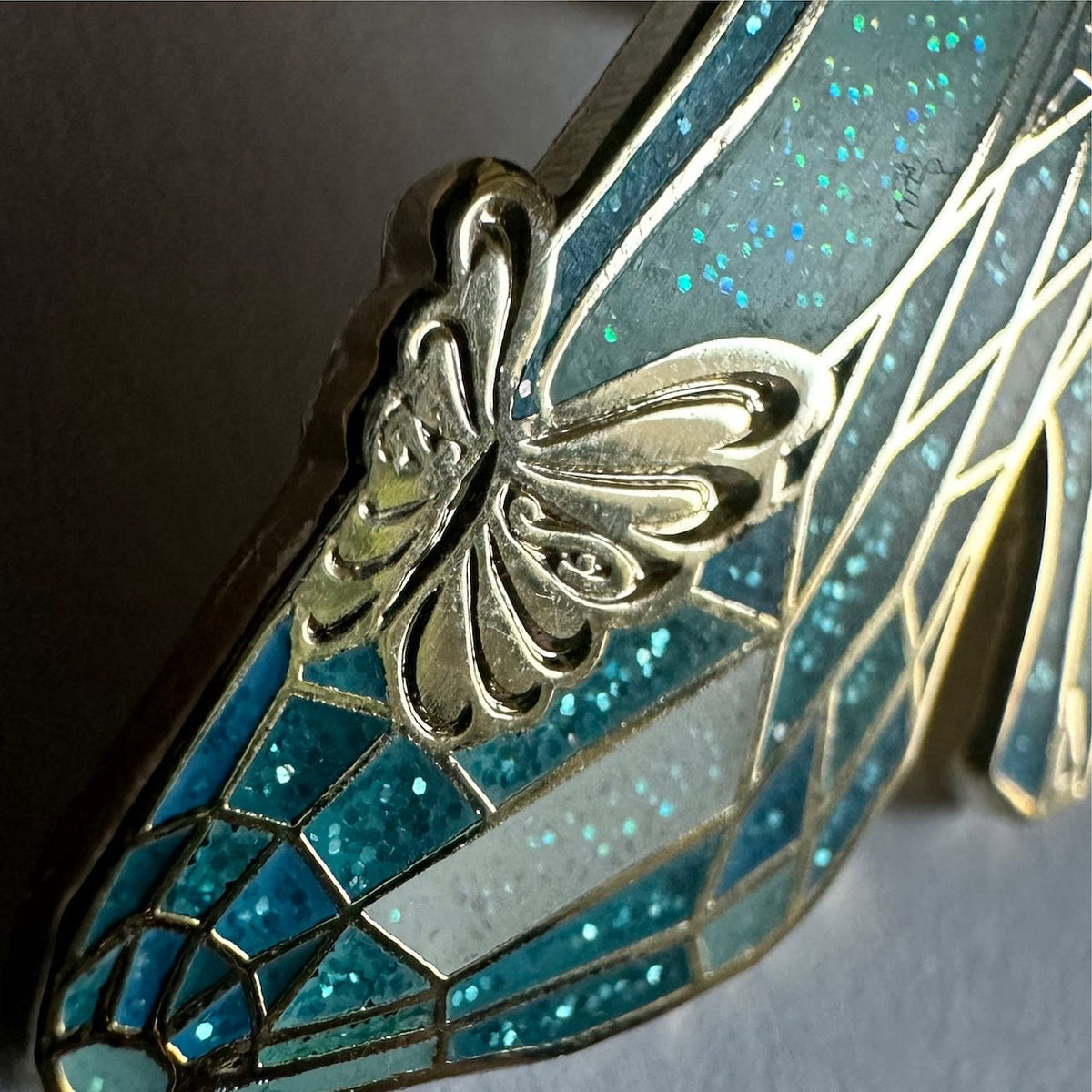 Magic Slipper enamel pin, hard enamel