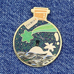 Taurus Wishing Animal enamel pin, hard enamel