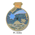 Virgo Wishing Animal enamel pin, gold plating