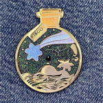 Virgo Wishing Animal enamel pin, hard enamel