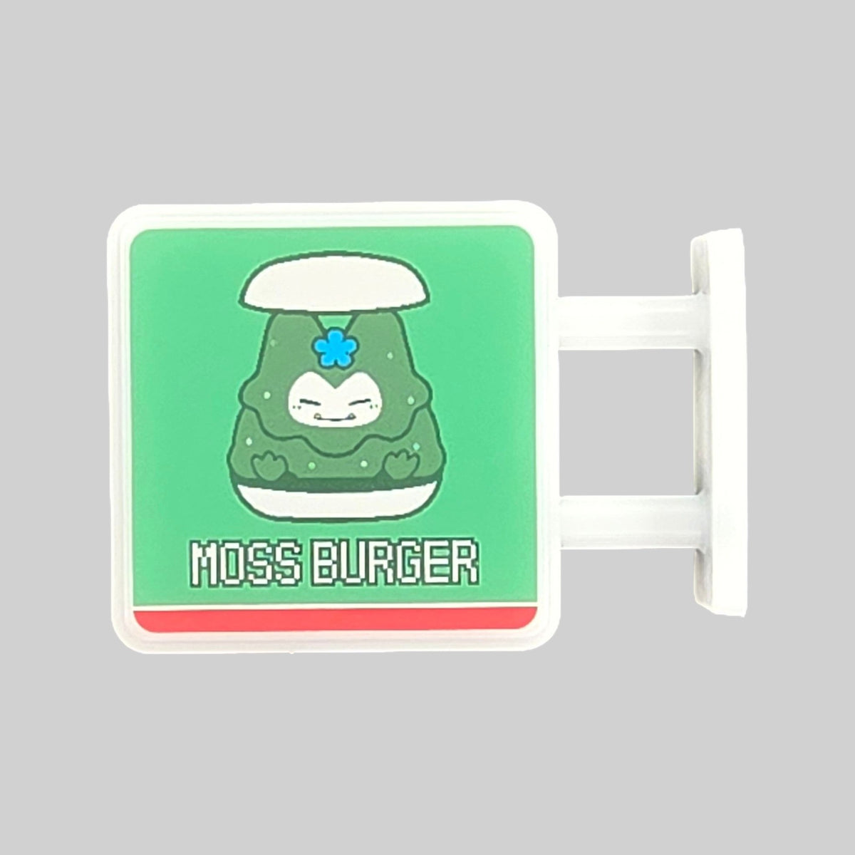 Moss Burger Magnet Light by Pinbuds, front view