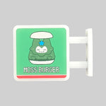 Moss Burger Magnet Light by Pinbuds, front view
