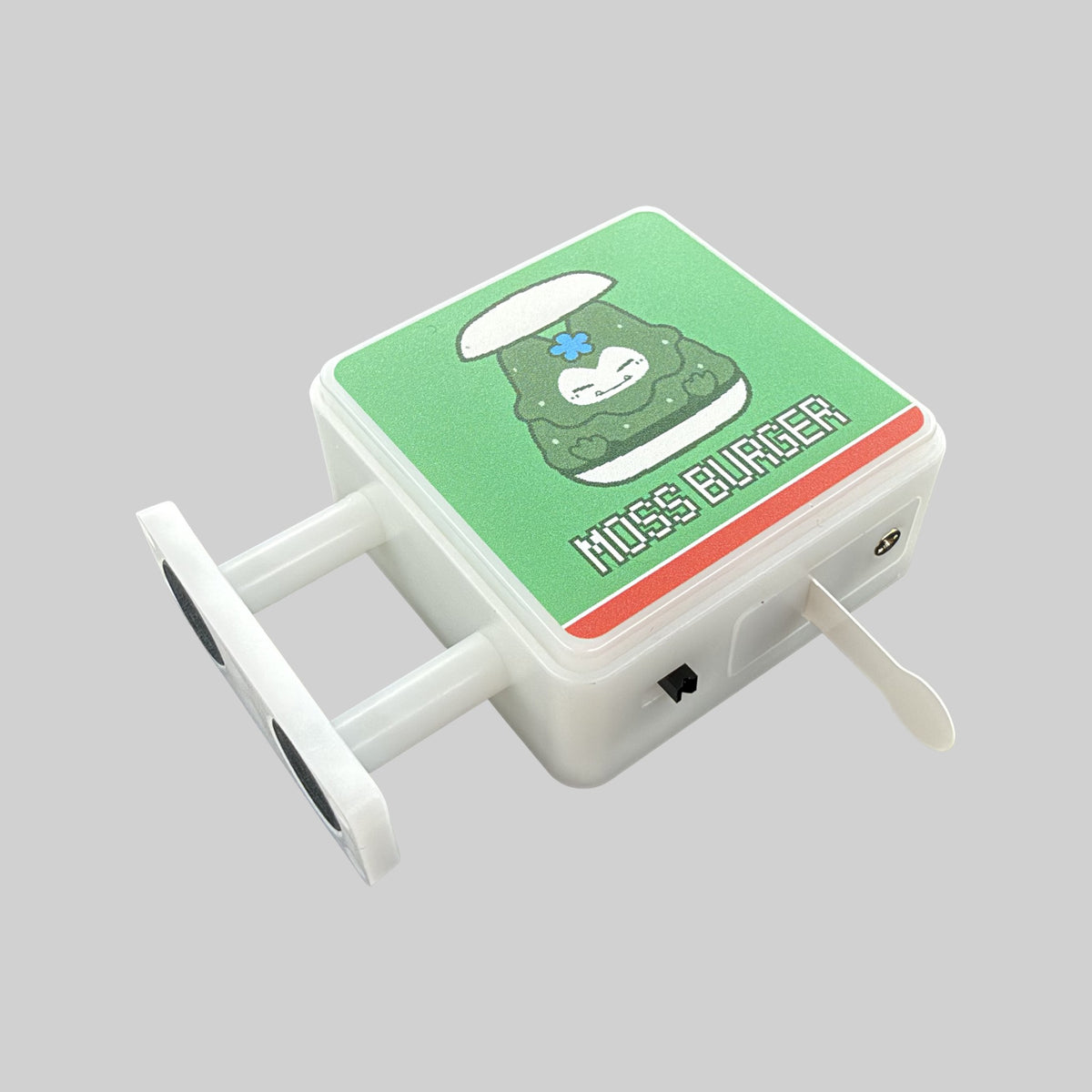 Moss Burger Magnet Light by Pinbuds, angled view 1 of 2