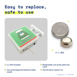 Moss Burger Magnet Light by Donburee x Pinbuds, easy to replace and safe to use battery