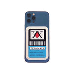 Hunter Pass MagSafe Phone Wallet by Donburee x Pinbuds, on a MagSafe iPhone