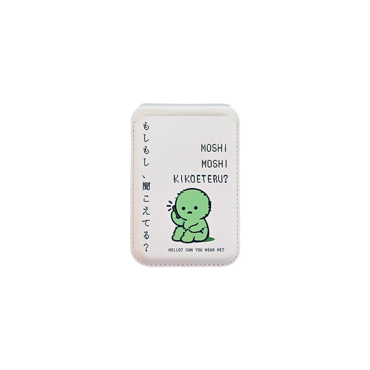 Moshi Moshi MagSafe Phone Wallet by Donburee x Pinbuds, front view