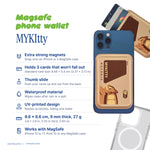 MYKItty MagSafe Phone Wallet by Donburee x Pinbuds, size and spec details