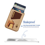 MYKItty MagSafe Phone Wallet by Donburee x Pinbuds, shake test showing it stays put