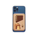 MYKItty MagSafe Phone Wallet by Donburee x Pinbuds, on a MagSafe iPhone