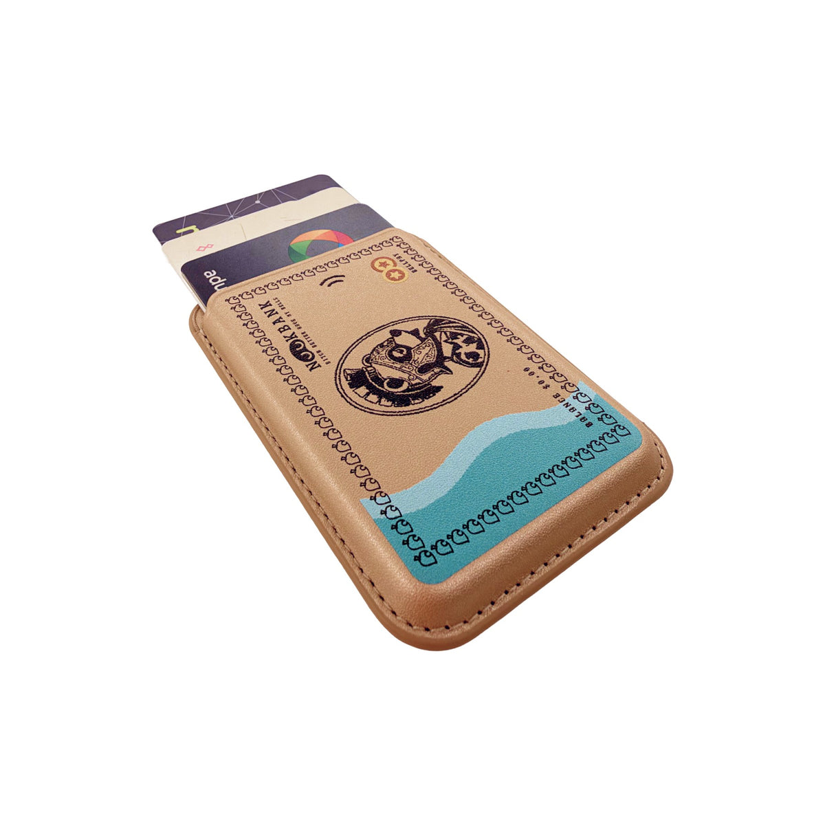Nookbank MagSafe Phone Wallet by Donburee x Pinbuds, angled view 3 of 4