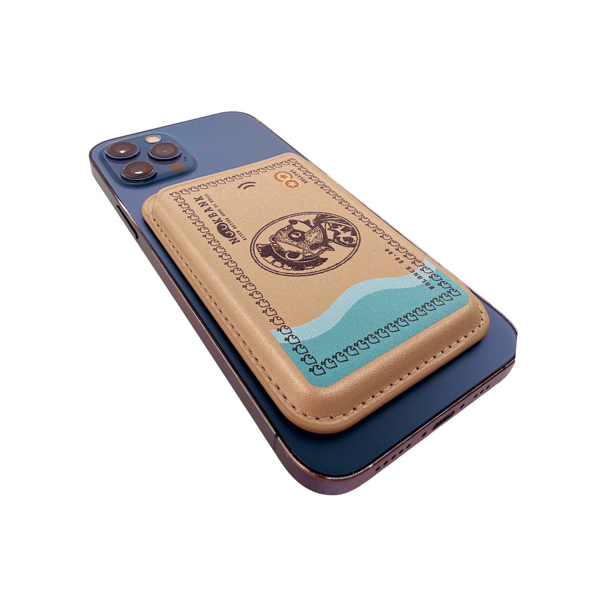 Nookbank MagSafe Phone Wallet by Donburee x Pinbuds, angled view 4 of 4