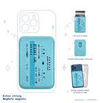 Shinkansen Ticket MagSafe Phone Wallet by Donburee x Pinbuds, main product photo