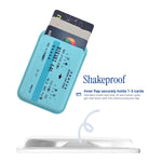 Shinkansen Ticket MagSafe Phone Wallet by Donburee x Pinbuds, shake test showing it stays put