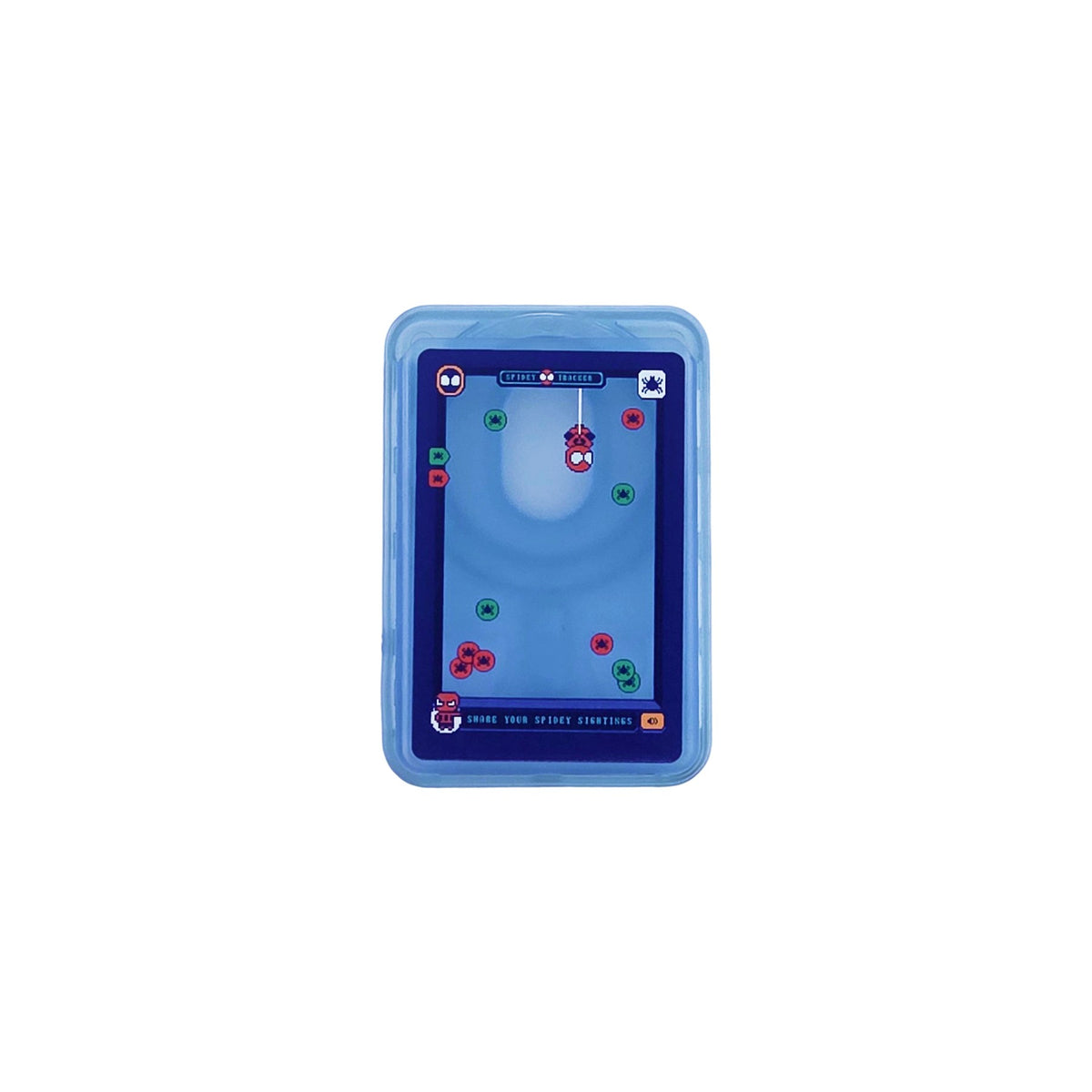 Spider Track MagSafe Phone Wallet by Donburee x Pinbuds, front view