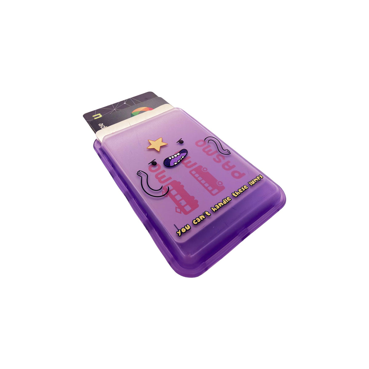 These Lumps MagSafe Phone Wallet by Donburee x Pinbuds, angled view 4 of 4