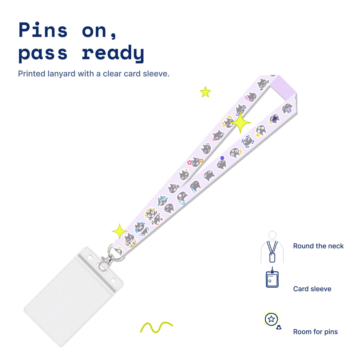 Overreact Lanyard by Pinbuds, main product photo