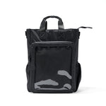 15" 3-Way ITA backpack in black Oxford, front view, window empty