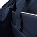 Dual Window ITA backpack 15", navy: laptop held in the padded sleeve by its strap