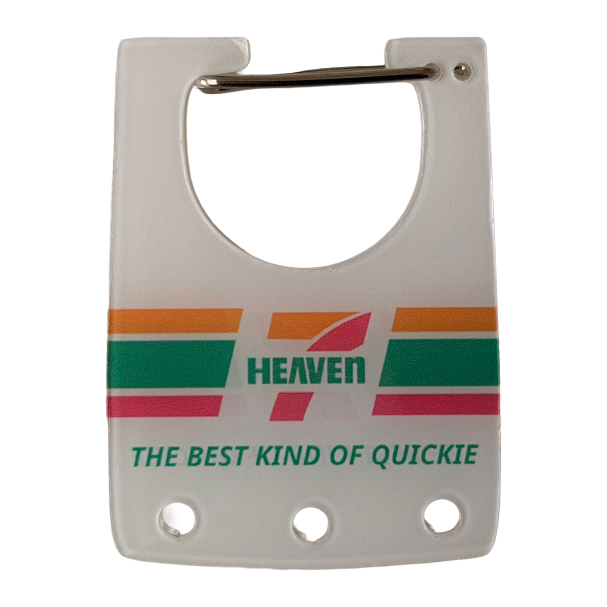 7 Heaven Bag Acrylic Charm by Pinbuds, acrylic clip cut-out
