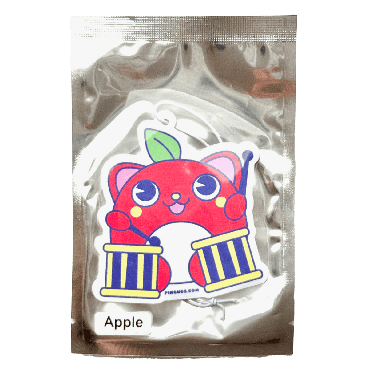 Apple Drummer car air freshener, designed in Sydney