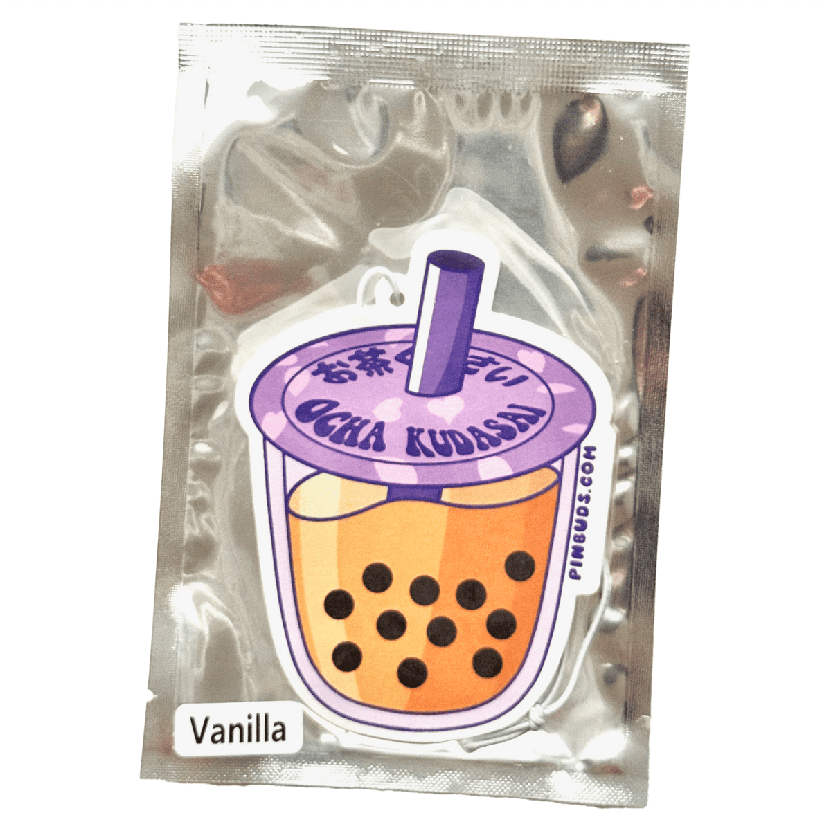 Bubble Tea Ocha Kudasai car air freshener, designed in Sydney