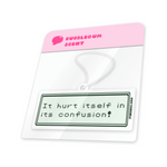 It Hurt Itself in Confusion car air freshener by Pinbuds