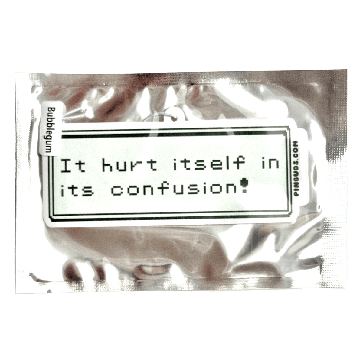 It Hurt Itself in Confusion car air freshener, designed in Sydney