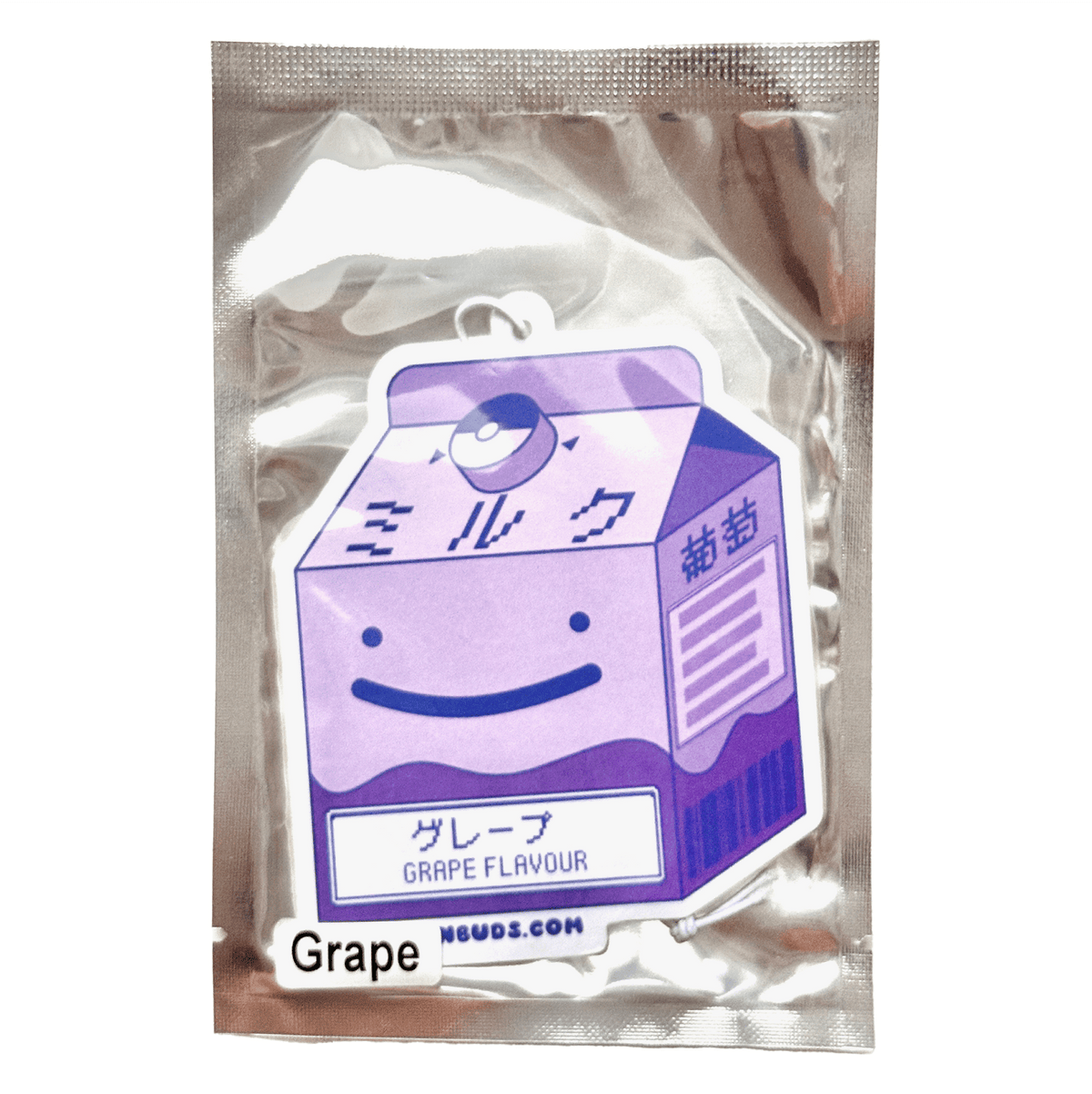Grape Milk Miruku car air freshener, designed in Sydney