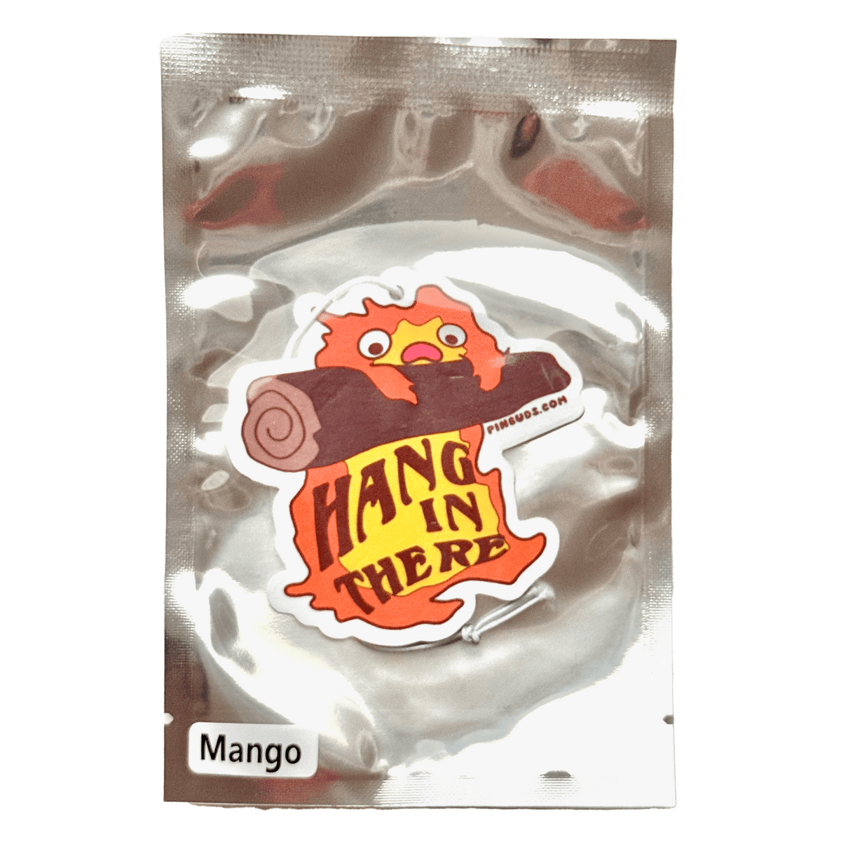 Hang In There Fire Spirit car air freshener, designed in Sydney