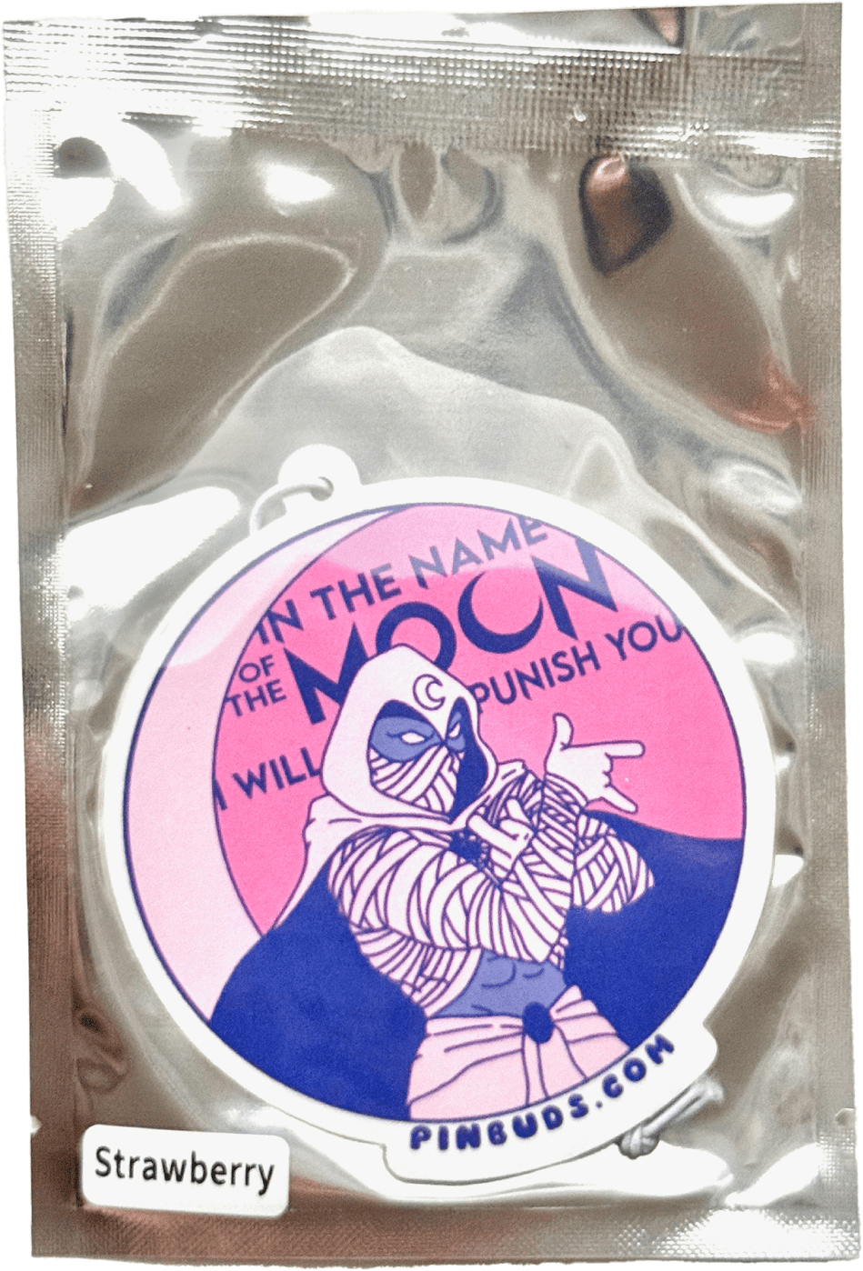 In the Name of the Moon car air freshener, designed in Sydney