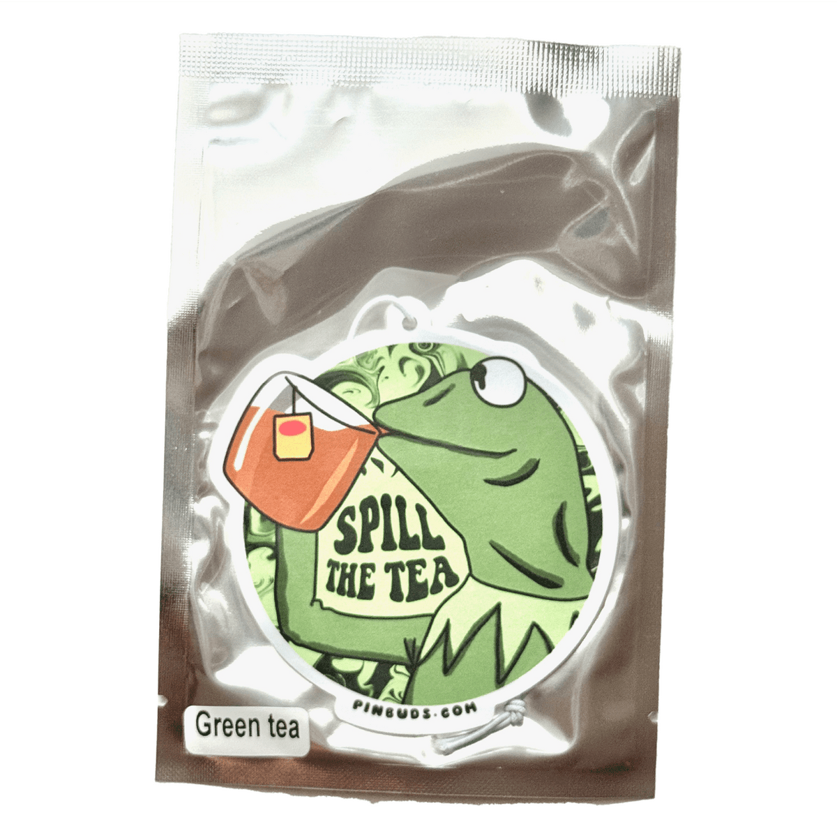 Spill the Tea car air freshener, designed in Sydney