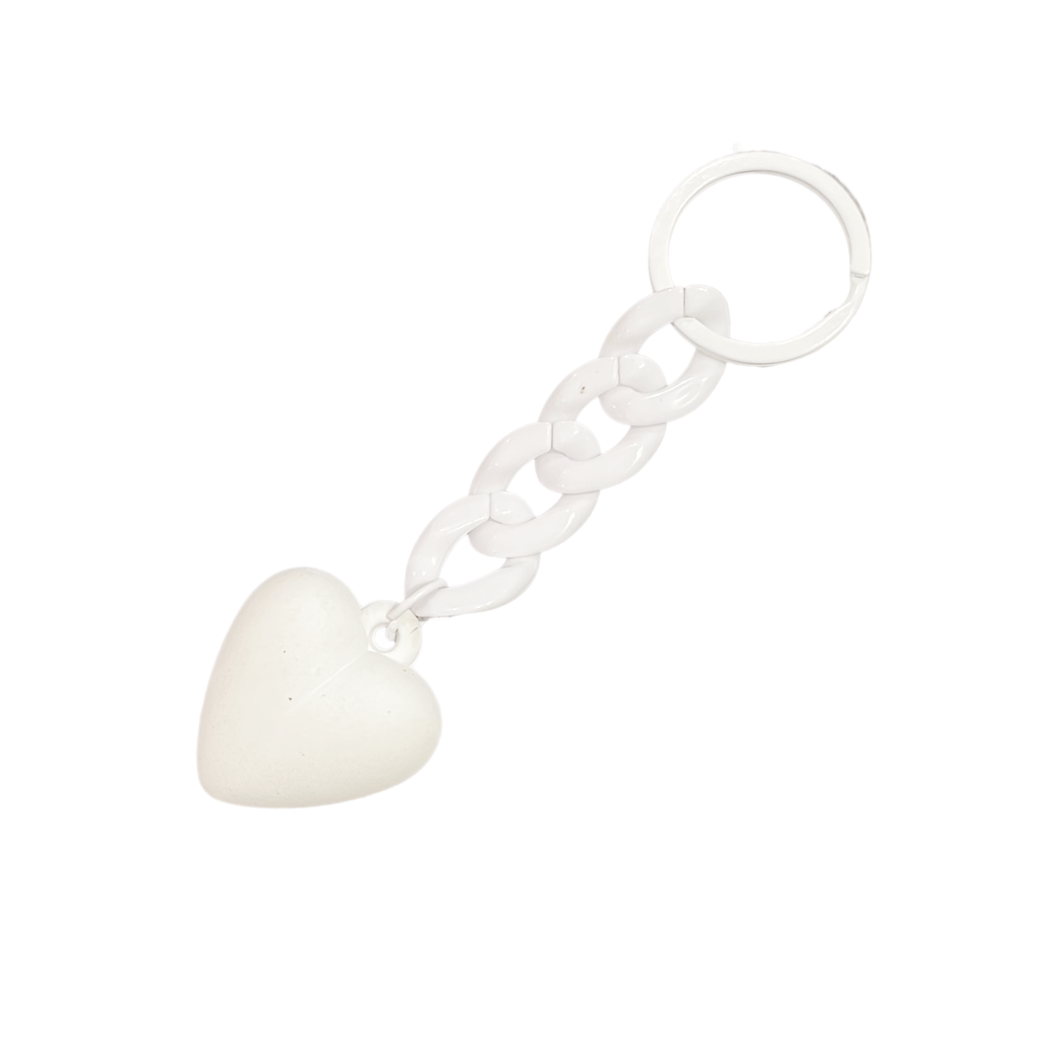 pinbuds Bag Charm White Heart Bag Charm