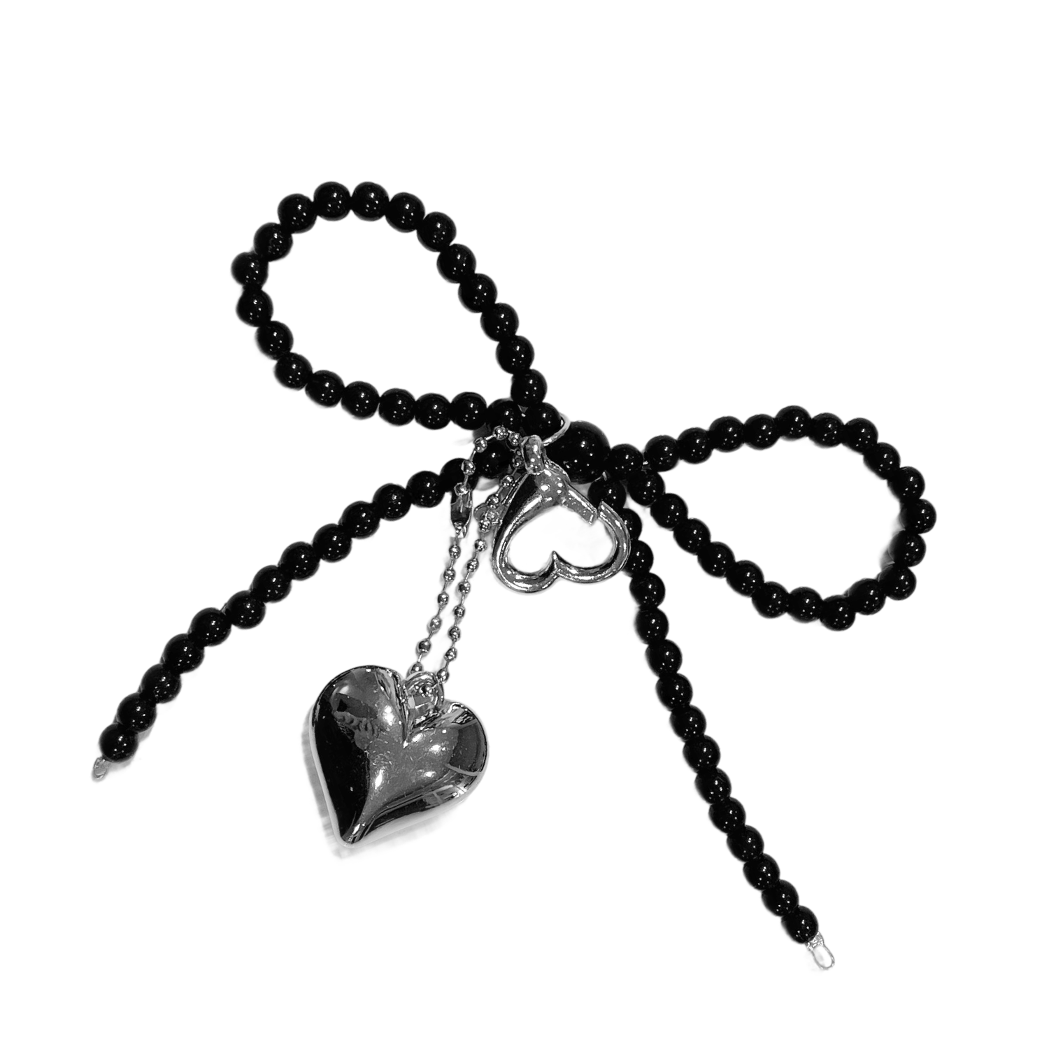 pinbuds Bag Charm Y2K Black Pearl Bag Charm