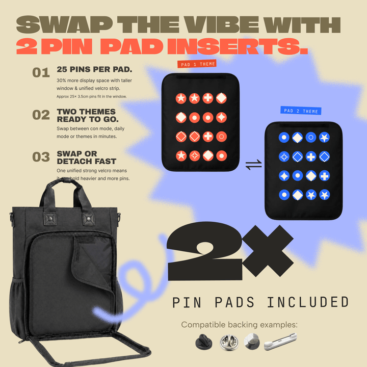 15" 3-Way Shapeshift Backpack Cotton 2026 Version ITA bag, designed in Sydney