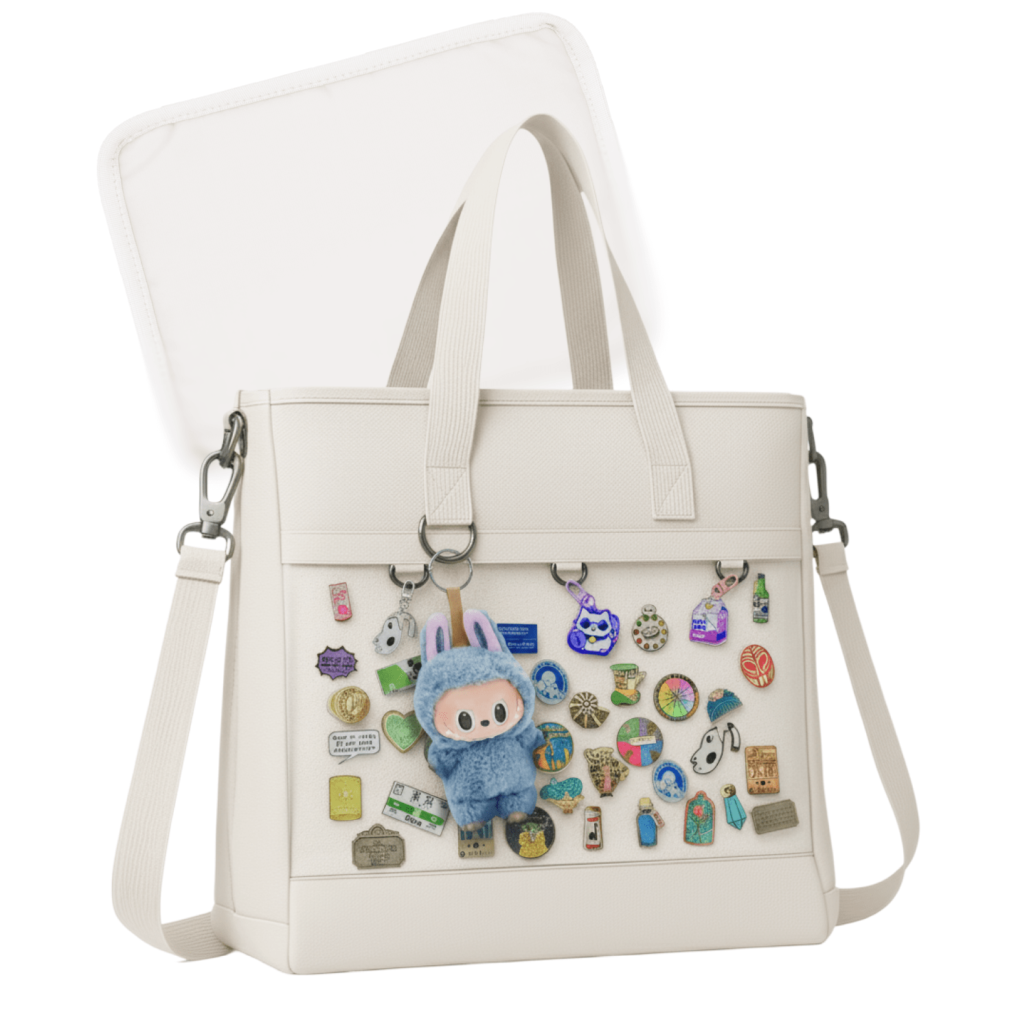 pinbuds Bags 16" 2-Way ITA Tote/Cross-Body Bag V6 with Shockproof laptop area (Waterproof Oxford)