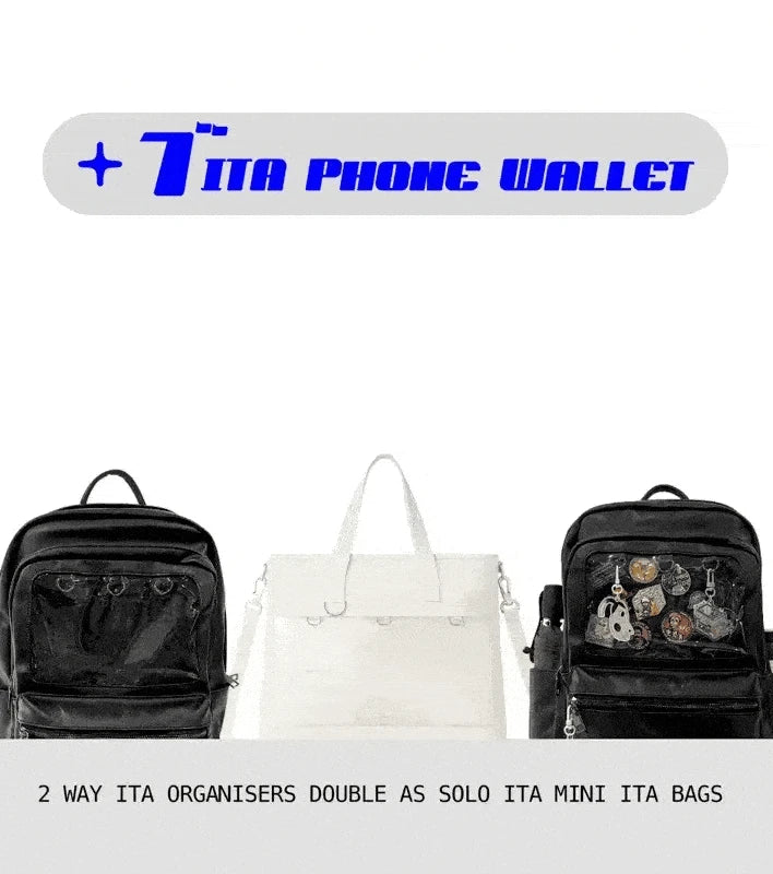 pinbuds Bags 16" 2-Way ITA Tote/Cross-Body Bag V6 with Shockproof laptop area (Waterproof Oxford)