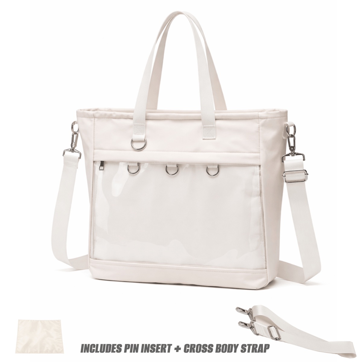 16" 2-Way ITA Tote & Crossbody Bag, Waterproof Oxford Pin Display, designed in Sydney