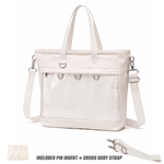 16" 2-Way ITA Tote & Crossbody Bag, Waterproof Oxford Pin Display, designed in Sydney