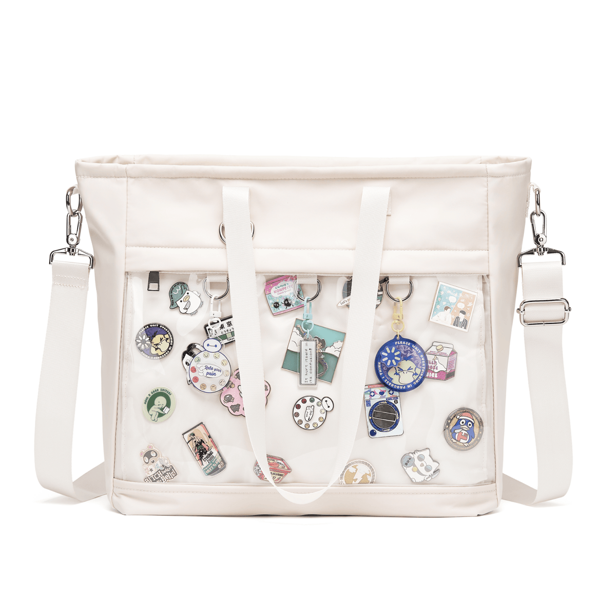 16" 2-Way ITA Tote & Crossbody Bag, Waterproof Oxford Pin Display, designed in Sydney