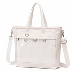 16" 2-Way ITA Tote & Crossbody Bag, Waterproof Oxford Pin Display by Pinbuds