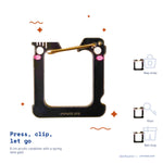 Black Bread Clip by Pinbuds, main product photo