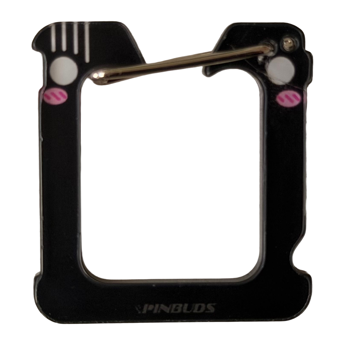 Black Bread Clip by Pinbuds, acrylic clip cut-out