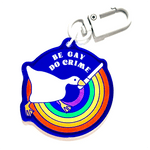 Be Gay Do Crime Goose acrylic charm by Pinbuds