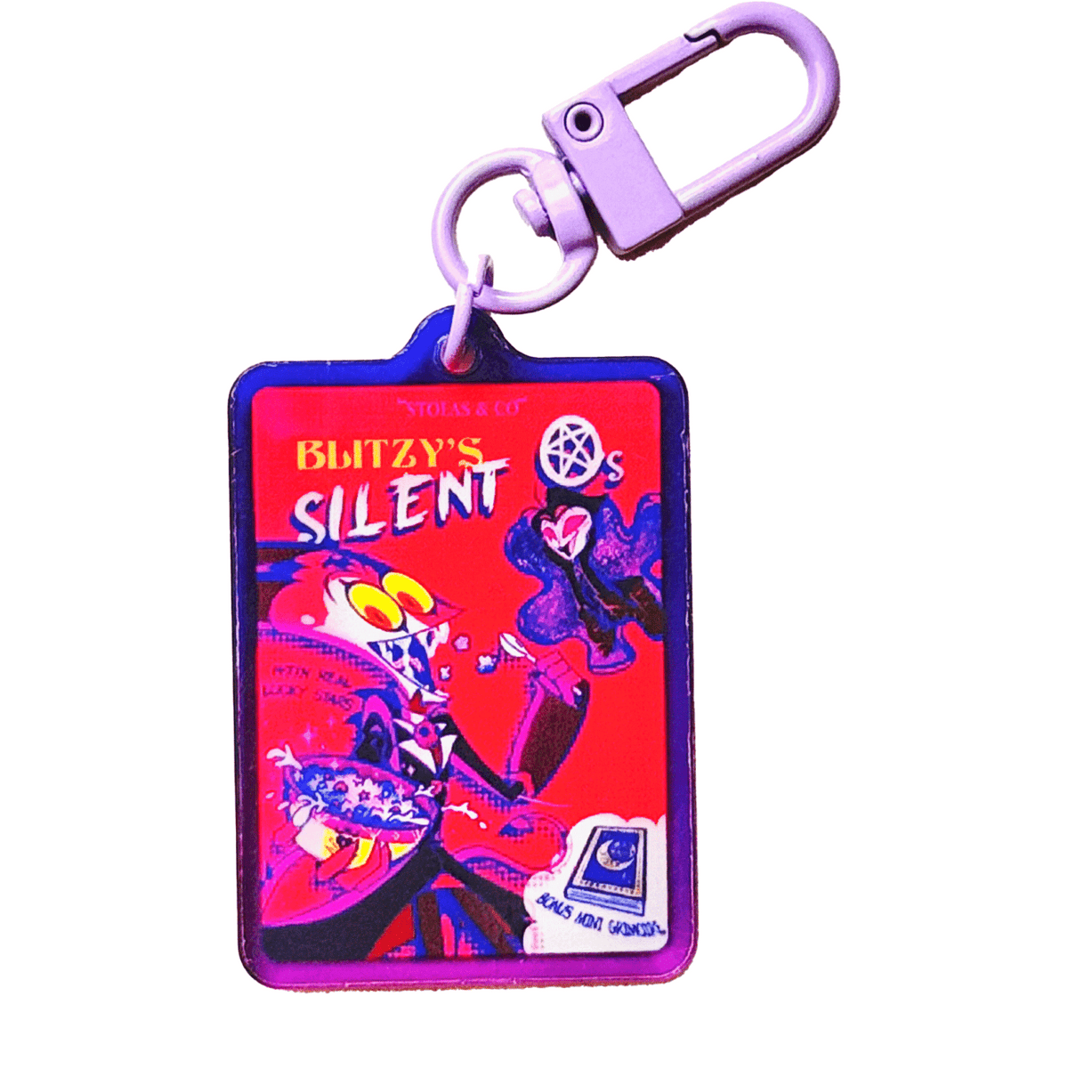Silent O's Breakfast acrylic charm by Pinbuds
